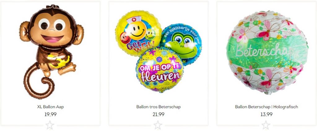 Ballonnen beterschap wensen